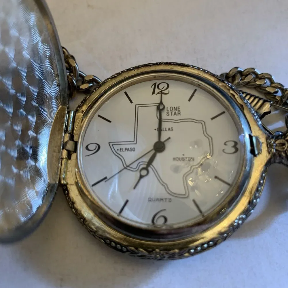 Vintage Texas Pocket Watch (O-15)